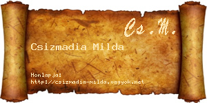 Csizmadia Milda névjegykártya